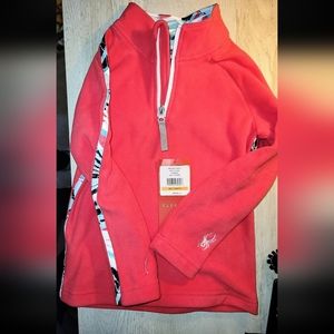 🕷 SPYDER speed fleece Zip T Neck Girls size S.
